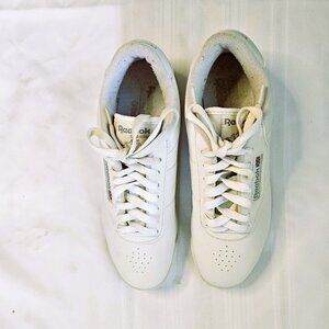 Reebok  Classic Casual White Leather Women Tennis Shoes Size 9M